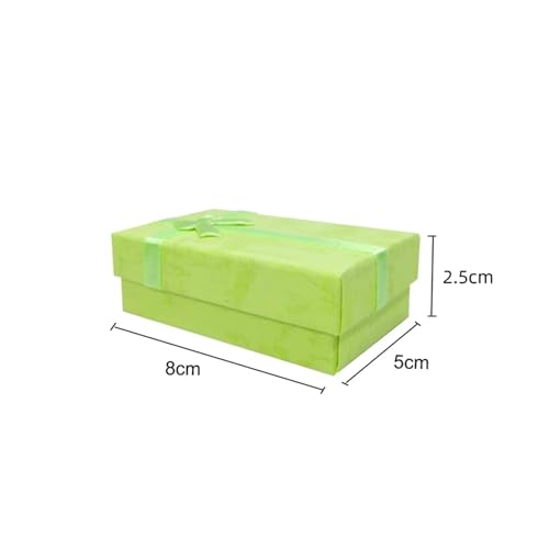 SAPIIKEF 6 Teile/los Papier Schmuck Boxen Ringe Ohrringe Halsketten Lagerung Organizer Geschenk Box Wolke Bowknot Schmuck Verpackung Box 5 * 8 * 2,5 cm(Green) von SAPIIKEF