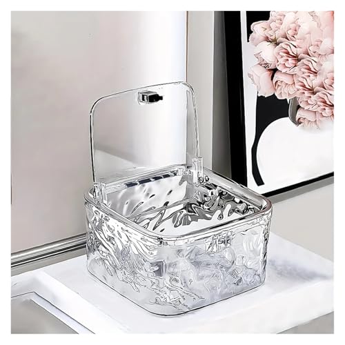 SAPIIKEF Aufbewahrungsbox for Haarschmuck, transparenter Acryl-Organizer for Haargummis, for Stirnbänder, Schleifen, Wattestäbchen, Badezimmer(1pcs Clear) von SAPIIKEF