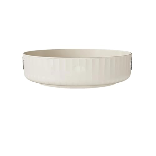 SAPIIKEF Cremeweißes drehbares rundes Tablett for die Arbeitsplatte, Mehrzweck-Ablagetablett, drehbares Lagerregal SAPIIKEF Cremeweißes drehbares rundes Tablett for die Arbeitsplatte, Mehrzweck-Ablagetablett, drehbares Lagerregal von SAPIIKEF