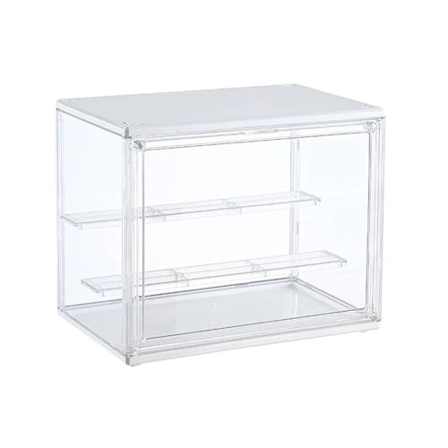 SAPIIKEF Display Rack Transparent Ladder Anime Car Model Blind Box Cardboard Box Packaging Storage Box(White) von SAPIIKEF