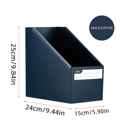 SAPIIKEF Faltbare Aufbewahrungsbox for Schreibtischbücher for Studenten, Sortierung, Größe A4, Büromaterial for Verschiedene Funktionen(Blue) von SAPIIKEF