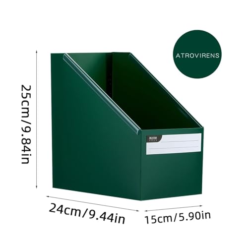 SAPIIKEF Faltbare Aufbewahrungsbox for Schreibtischbücher for Studenten, Sortierung, Größe A4, Büromaterial for Verschiedene Funktionen(Green) von SAPIIKEF