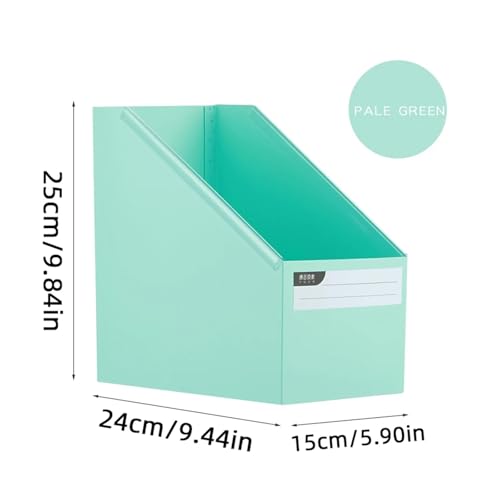 SAPIIKEF Faltbare Aufbewahrungsbox for Schreibtischbücher for Studenten, Sortierung, Größe A4, Büromaterial for Verschiedene Funktionen(Light Green) von SAPIIKEF