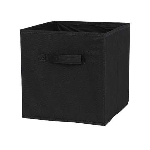 SAPIIKEF Faltbare Stoff-Aufbewahrungswürfel, Schublade for Schrank und Spielzeugaufbewahrung, Haushaltswaren, Kleidung(Black) von SAPIIKEF