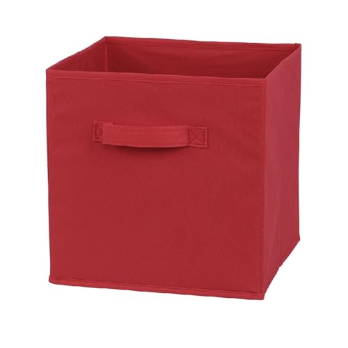 SAPIIKEF Faltbare Stoff-Aufbewahrungswürfel, Schublade for Schrank und Spielzeugaufbewahrung, Haushaltswaren, Kleidung(Red) von SAPIIKEF