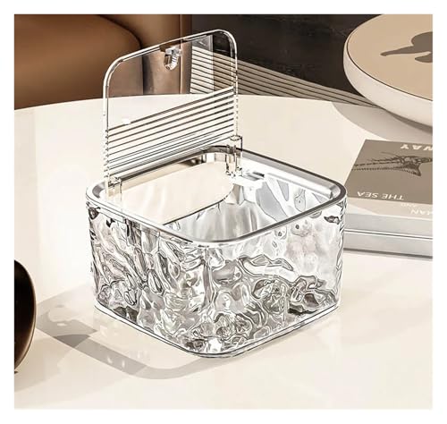 SAPIIKEF Haar-Accessoires, transparent, Organizer, Acryl, Aufbewahrungsbox mit Deckel, for Mädchen, Zuhause, Schreibtisch, Schmuck, Badezimmer-Accessoires, Aufbewahrungsbox(Clear) von SAPIIKEF