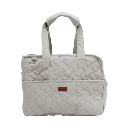 SAPIIKEF Haustiertasche Hund Ausgehen Tragbarer Rucksack Katze Reise Umhängetasche Auto Waschbar Welpenträger Tote Sicherheit(Grey,S 35x25x15.5cm) von SAPIIKEF