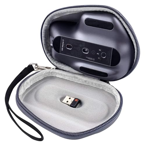 SAPIIKEF Hülle kompatibel mit der kabellosen Maus MX 3s/3/Mx 2s Advanced, tragbare Aufbewahrungsbox for Bluetooth-Mäuse(Black) von SAPIIKEF