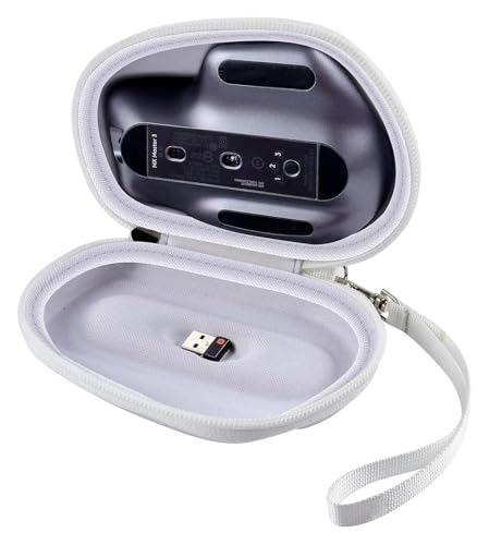 SAPIIKEF Hülle kompatibel mit der kabellosen Maus MX 3s/3/Mx 2s Advanced, tragbare Aufbewahrungsbox for Bluetooth-Mäuse(White) von SAPIIKEF