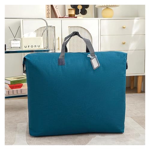 SAPIIKEF Kindergarten Quilt Aufbewahrungstasche Home Kinder beladen Gepäck Umzug Packtasche Kleiderschrank Organisation und Lagerung(Dark Blue,S 48x40x12cm) von SAPIIKEF