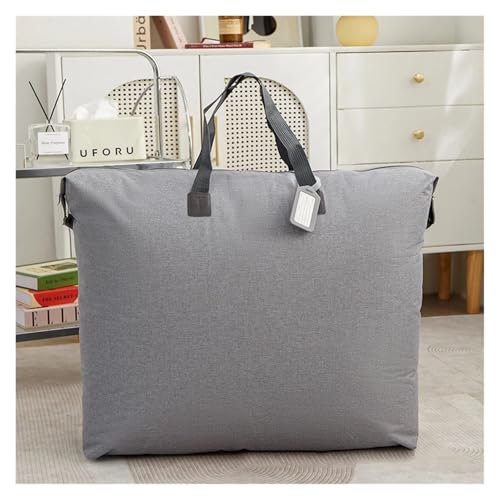 SAPIIKEF Kindergarten Quilt Aufbewahrungstasche Home Kinder beladen Gepäck Umzug Packtasche Kleiderschrank Organisation und Lagerung(Grey,XL 60x50x28cm) von SAPIIKEF