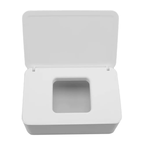 SAPIIKEF Neue Tissue-Box aus Kunststoff, Feuchttücherhalter, Papiertücher, Tissue-Aufbewahrungsbox, Papierhandtuchspender, Servietten-Organizer(Black) von SAPIIKEF