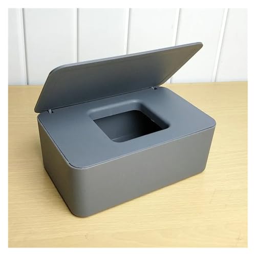 SAPIIKEF Neue Tissue-Box aus Kunststoff, Feuchttücherhalter, Papiertücher, Tissue-Aufbewahrungsbox, Papierhandtuchspender, Servietten-Organizer(Purple) von SAPIIKEF