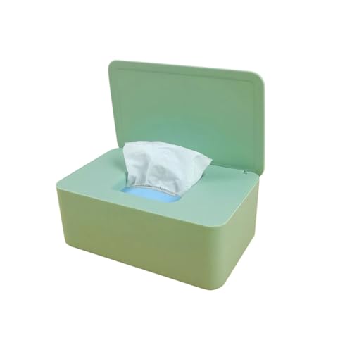 SAPIIKEF Neue Tissue-Box aus Kunststoff, Feuchttücherhalter, Papiertücher, Tissue-Aufbewahrungsbox, Papierhandtuchspender, Servietten-Organizer(White) von SAPIIKEF