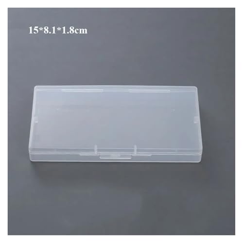SAPIIKEF Quadratische transparente Aufbewahrungsbox aus Kunststoff for Schmuck, Perlen, Behälter, Angelwerkzeuge, Zubehörbox, Kleinteile, Kleinigkeiten, Organizer(Coral RED) von SAPIIKEF