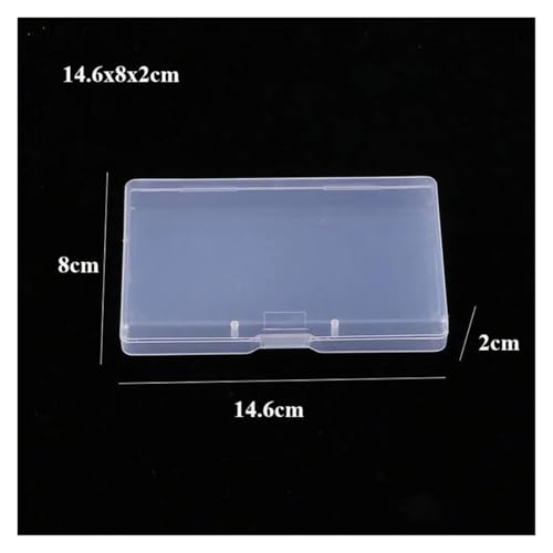 SAPIIKEF Quadratische transparente Aufbewahrungsbox aus Kunststoff for Schmuck, Perlen, Behälter, Angelwerkzeuge, Zubehörbox, Kleinteile, Kleinigkeiten, Organizer(ROYAL Blue) von SAPIIKEF