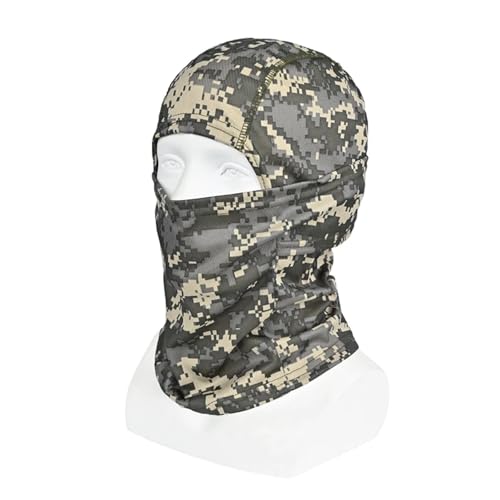 SAPIIKEF Taktische Camouflage-Sturmhaube, Vollgesichtsmaske, Fahrrad-/Jagdhut, UV-Schutz, Ski-/Motorrad-Gesichtsmaske(Style 9) von SAPIIKEF
