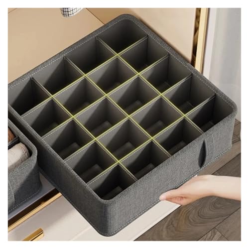 SAPIIKEF Unterwäscheschrank-Schubladen-Organizer, Socken, Kleidung, Aufbewahrungsbox, Kleiderschrank-Organizer, Kleidung, Krawatten, Hosen, BHS, Socken, Aufbewahrungsorganisatoren(Green-7 grids) von SAPIIKEF