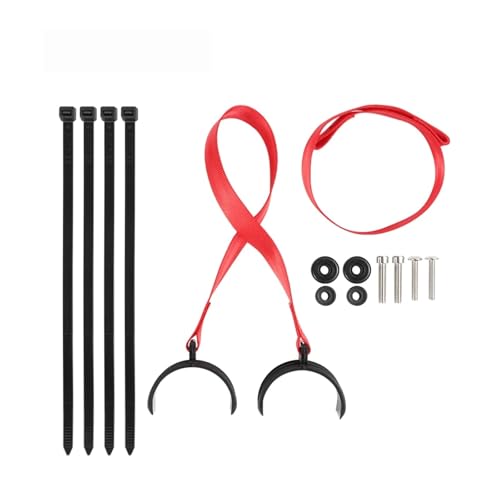 SAPIIKEF Vorne Hinten Halten Strap Hebe Griff for 50-70MM Dia Gabel Rohr(Red) von SAPIIKEF
