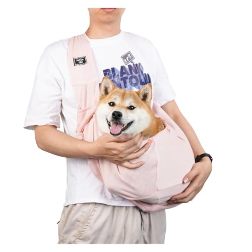 SAPIIKEF Welpengeschirr mit Sicherheitsgeschirr, freihändiges Hundegeschirr mit Aufbewahrungstasche, ideal for Reisen, im Freien for Haustiere(Light Pink) von SAPIIKEF