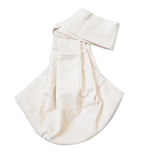 SAPIIKEF Welpengeschirr mit Sicherheitsgeschirr, freihändiges Hundegeschirr mit Aufbewahrungstasche, ideal for Reisen, im Freien for Haustiere(Off White) von SAPIIKEF