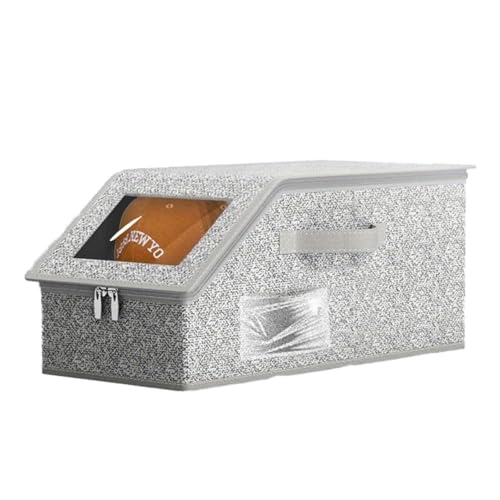 Stapelbarer Hut-Organizer for Baseballkappen, durchsichtige Hut-Aufbewahrungsbox mit Karton, Baseballkappen-Organizer for Schrank/Regal, faltbar(Light Gray) von SAPIIKEF