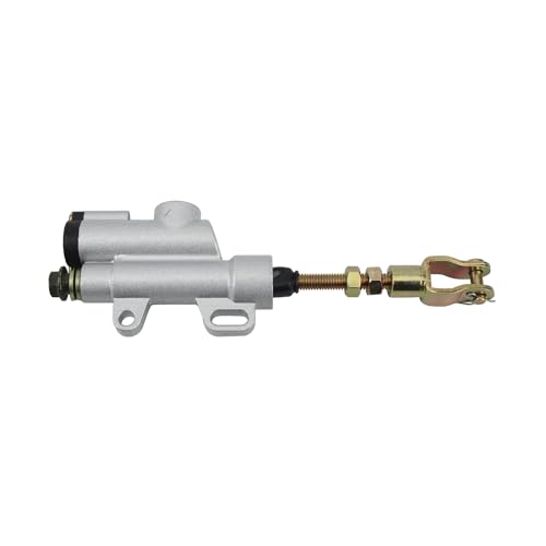 Universal Motorrad Dirt Pit Bike ATV Hinten Hydraulische Brems Zylinder Pumpe Quad Teile 50cc 70cc 110cc 125cc 150cc 250cc(Silvery) von SAPIIKEF
