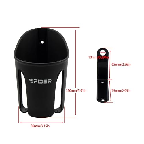 Universal Motorrad Getränkehalter Moto Modifikation Zubehör Getränkeflaschenhalter Motorrad Wasserbecher Flaschenhalter(Short Bracket) von SAPIIKEF