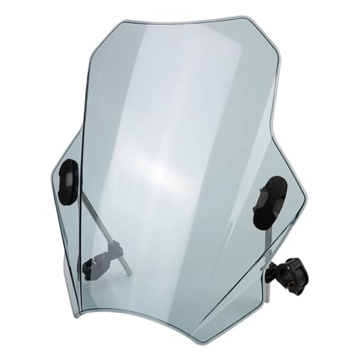Universal for MT07 MT09 Windschutzscheibenabdeckungen Motorrad-Windschutzscheibe Einstellbare Windschutzscheibe for CBR600RR CB1000R GXSR 600 750(GRAY) von SAPIIKEF