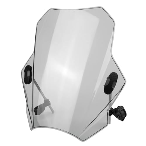 Universal for MT07 MT09 Windschutzscheibenabdeckungen Motorrad-Windschutzscheibe Einstellbare Windschutzscheibe for CBR600RR CB1000R GXSR 600 750(Transparent) von SAPIIKEF