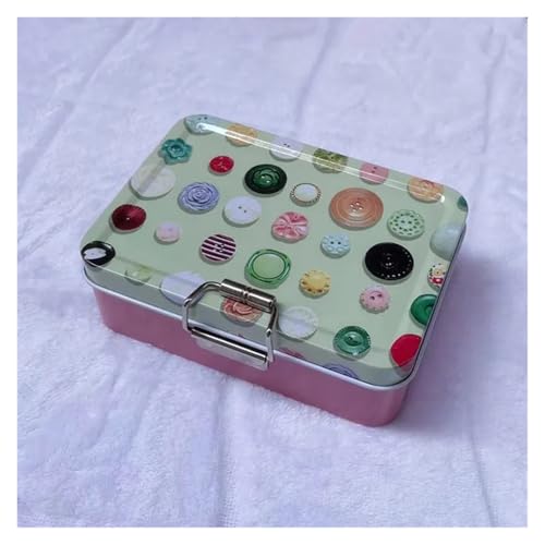 Vintage-Vorratsdose aus Metall mit Deckel – langlebige Keks- und Süßigkeitenbox, ästhetischer Organizer, for alle Anlässe(Orange) von SAPIIKEF