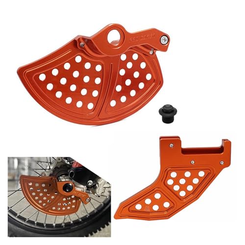 Vorne Hinten Bremsscheibe Schutz Protector Abdeckung for SX SX-F XC XC-F EXC EXC-F XC-W XCF-W Sechs Tage TPI 125-500 2016-2022 2023(Front Orange) von SAPIIKEF