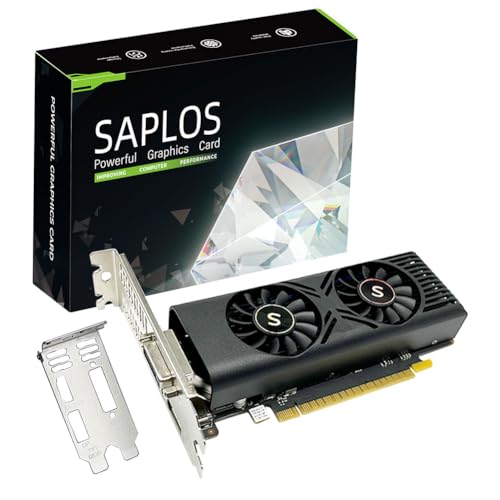 SAPLOS GTX 1050 Grafikkarte für PC, 4GB GDDR5 128-bit, HDMI DisplayPort DVI-D, Computer GPU, Gaming Grafikkarte, PCI Express x16, DirectX 12 SAPLOS GTX 1050 Grafikkarte für PC, 4GB GDDR5 128-bit, HDMI DisplayPort DVI-D, Computer GPU, Gaming Grafikkarte, PCI Express x16, DirectX 12 von SAPLOS