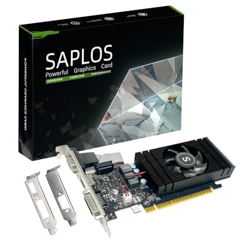 SAPLOS GTX 750 Ti Grafikkarte 4GB 128-bit, HDMI, VGA, DVI, Low Profile Grafikkarten PC, Computer GPU, Low Power, PCI Express x16, DirectX 12 SAPLOS GTX 750 Ti Grafikkarte 4GB 128-bit, HDMI, VGA, DVI, Low Profile Grafikkarten PC, Computer GPU, Low Power, PCI Express x16, DirectX 12 von SAPLOS