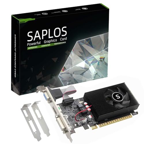 SAPLOS Geforce GT 730 Grafikkarten, 4GB DDR3 128-bit, HDMI VGA DVI, Low Profile Grafikkarte PC, Fermi Architektur, Desktop Computer GPU, PCI Express, DirectX 11 SAPLOS Geforce GT 730 Grafikkarten, 4GB DDR3 128-bit, HDMI VGA DVI, Low Profile Grafikkarte PC, Fermi Architektur, Desktop Computer GPU, PCI Express, DirectX 11 von SAPLOS