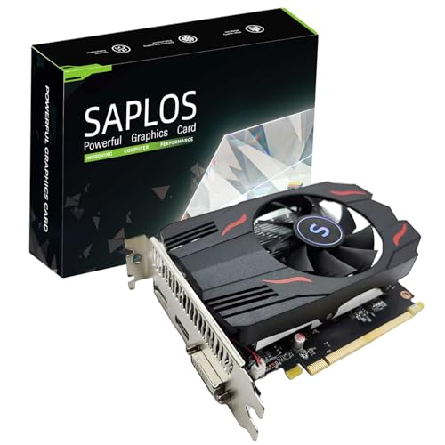 SAPLOS Radeon RX 550 Grafikkarte, 4GBD5, 128-Bit, DisplayPort DVI-D HDMI, PC Video Card, Computer GPU Gaming SAPLOS Radeon RX 550 Grafikkarte, 4GBD5, 128-Bit, DisplayPort DVI-D HDMI, PC Video Card, Computer GPU Gaming von SAPLOS