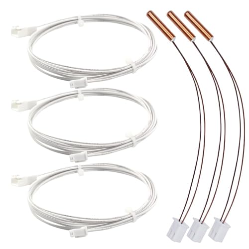 5Aplusreprap Ender 3 Thermistor 100K: 3d Drucker Temperatursensor NTC Thermistor 3x15mm, V6/Volcano Hotend Thermistors Cartridge Heizblock Upgrade kompatibel mit Prusa i3 MK2/MK3/Creality Ender 3 V2 von SAPLUSREPRAP