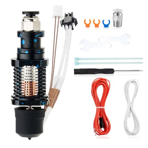 CHC V6 Hotend Keramik Ganzmetall: Kompatibel mit Voron 0.1 Voron 2.4 Prusa i3 Mini MK2 MK2S MK3 MK3S MK3S+ V6 Extruder Hotend 3D-Drucker, Schnellheizung, Einfache Installation, von SAPLUSREPRAP von SAPLUSREPRAP