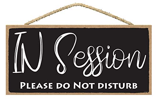 Wandschild "Do Not Disturb" (in Session, Please Do Not Disturb), 12,7 x 25,4 cm, Wandschild zum Aufhängen, für Therapie in Sitzung oder Behandlung in Sitzung von SARAH JOY'S