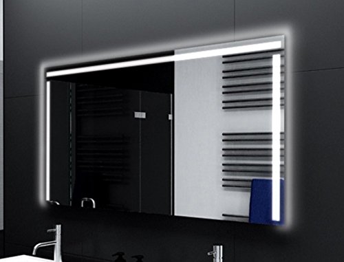 SARAR Badspiegel Badezimmerspiegel Designo MA3110 mit LED-Beleuchtung eckiger Wandspiegel für Badezimmer Leuchtspiegel 80x160 cm SARAR Badspiegel Badezimmerspiegel Designo MA3110 mit LED-Beleuchtung eckiger Wandspiegel für Badezimmer Leuchtspiegel 80x160 cm von SARAR