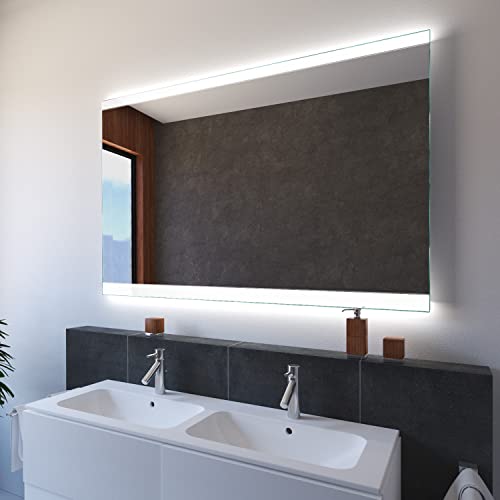 SARAR Badspiegel Spiegel Badezimmerspiegel mit LED-Beleuchtung 40x140cm Made in Germany Wandspiegel Mirror Spiegel Bad mit Licht auf Maß Designo MA2510 von SARAR