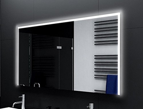 SARAR Eckiger Badspiegel Spiegel Badezimmerspiegel mit LED-Beleuchtung 160x90 cm Made in Germany Wandspiegel Mirror Spiegel Bad mit Licht nach Maß MA3112 SARAR Eckiger Badspiegel Spiegel Badezimmerspiegel mit LED-Beleuchtung 160x90 cm Made in Germany Wandspiegel Mirror Spiegel Bad mit Licht nach Maß MA3112 von SARAR