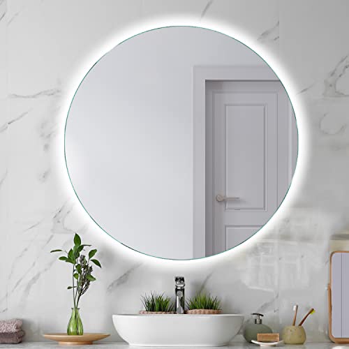 SARAR Runder Badspiegel Spiegel Badezimmerspiegel mit indirekter rundum LED-Beleuchtung 65cm Made in Germany Wandspiegel Mirror Spiegel Bad mit Licht Designo MAR113 SARAR Runder Badspiegel Spiegel Badezimmerspiegel mit indirekter rundum LED-Beleuchtung 65cm Made in Germany Wandspiegel Mirror Spiegel Bad mit Licht Designo MAR113 von SARAR