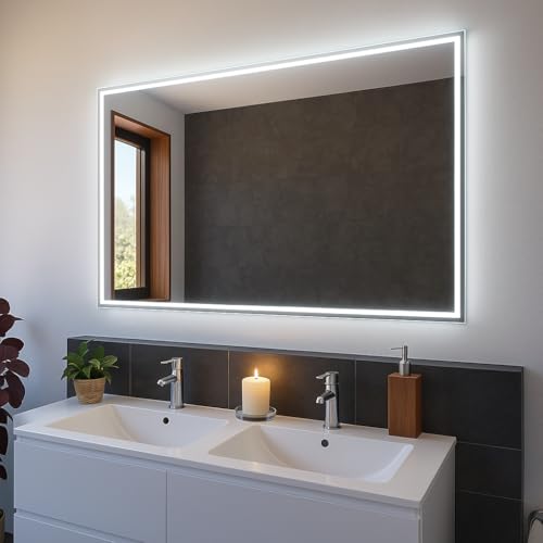 SARAR Wandspiegel mit schmaler rundum LED-Beleuchtung 80x200 cm Made in Germany Designo MA4111 Badspiegel Spiegel mit Beleuchtung Badezimmerspiegel nach-auf Maß SARAR Wandspiegel mit schmaler rundum LED-Beleuchtung 80x200 cm Made in Germany Designo MA4111 Badspiegel Spiegel mit Beleuchtung Badezimmerspiegel nach-auf Maß von SARAR