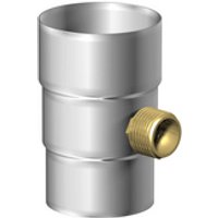 SAREI Regenwassersammler, Nennweite: 80 mm, Zink - silberfarben von SAREI