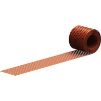 Sarei - Vogelschutz- und Lüftungsgitter 5 m x 100 mm ziegelrot Dachabschlüsse von SAREI
