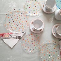 Florale Dessertteller Aus Millefiori Glas, 8 Stück von SARIYER