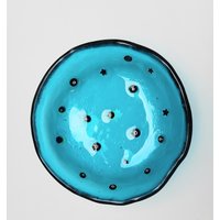 Marin Grüne Murano Glas Schale Mit Schwarzen Murrina Intarsien, Aperitif Servieren Marin Grüne Murano Glas Schale Mit Schwarzen Murrina Intarsien, Aperitif Servieren von SARIYER