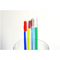Murano Glas Rührstäbchen Bunte Cocktail-stäbchen, 4Er-Set von SARIYER