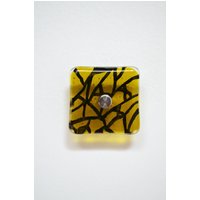 Nr.53 Abstrakte Murano Glas Wandhaken in Grün Und Schwarz Farben Emaillierten Nr.53 Abstrakte Murano Glas Wandhaken in Grün Und Schwarz Farben Emaillierten von SARIYER